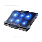 Laptop Cooling Pad Laptop Cooler with 6 Quiet Led Fans for 15.6-17 Inch Laptop Cooling Fan Stand Portable Ultra Slim USB Powered Gaming Laptop Cooling Pad Switch Control Fan Speed Function