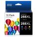 288XL T288 with Latest Chip Replacement for Epson 288 Ink Cartridges Combo Pack High Yield to use with XP-440 XP-330 XP-340 XP-430 XP-446 XP-434 Printer (10 Pack)