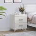 Francesca White 2-drawer Nightstand