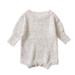 Toddler Girls Long Sleeve Colourful Kintted Sweater Romper Bodysuit For Babys Clothes Grey 90