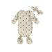 GXFC Infant Baby Boys Girls One-piece Pajamas Outfits Newborn Long Sleeve Heart Print Sleep Bag Wearable Blanket with Hat Toddler Sleep Sack Set Clothes 0-12M