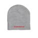 OCEAN RESCUE Premium Skull Cap - heather grey with red print one size