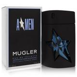 ANGEL by Thierry Mugler Eau De Toilette Spray Refillable (Rubber) 3.4 oz for Men Pack of 4
