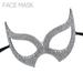 Western Fashion Inc. Rhinestone Eye Mask - Silver 71721-SIL