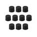 10pcs RCA Female Connector Socket Jack Plug Protector Cap Cover Black for DVD Amplifier AV Dust Proof