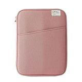 Tablet Sleeve Bag Laptop Pouch Soft Computer Handbag Notebook Keyboard Storage Zipper Closure Mouse Organizer Business Pink 13.3-14inch
