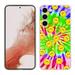 TalkingCase Slim Phone Case Compatible for Samsung Galaxy S23 2023 Tie Dye Smiley Face Print w/ Tempered Glass Screen Protector Lightweight Flexible Print in USA