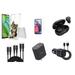 Accessories Bundle for Motorola Moto G Stylus 5G 2023 - Flexible TPU Shockproof Protection Case (Husky Puppy Dog) Screen Protector Earbuds Car Charger Wall Charger USB Cables (3ft 6ft 10ft)