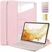Rotating Case for Samsung Galaxy Tab S9 Plus 2023 12.4 SM-X810 / SM-X816B / SM-X818U with S Pen Holder 360 Degree Swiveling Stand Cover Auto Sleep/Wake Tablet Case for Tab S9 Plus Pink