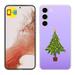 TalkingCase Slim Phone Case Compatible for Samsung Galaxy S23+ Plus 2023 Xmas Tree Print w/ Tempered Glass Screen Protector Lightweight Flexible USA
