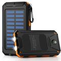 Solar Power Bank COSO Solar Charger 20000mAh Portable Charger Power Bank with Flashlight & Dual USB Ports External Battery Pack Fast Charge QC3.0 Solar Battery Charger 5V3.1A Power Bank