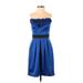 Max and Cleo Cocktail Dress - Bridesmaid: Blue Dresses - Women's Size 4