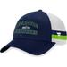 Men's Fanatics Branded College Navy/White Seattle Seahawks Fundamentals Side Stripe Trucker Adjustable Hat
