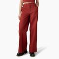 Dickies Women's Regular Fit Wide Leg Work Pants - Fired Brick Size 2 (FP901)