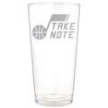 Utah Jazz Etched 16oz. Rally Cry Pint Glass