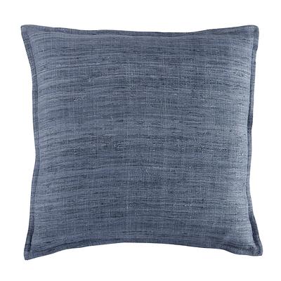 Laurent Raw Silk Pillow - Indigo - 12