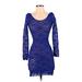 Frederick's of Hollywood Cocktail Dress: Blue Dresses - Women's Size 3