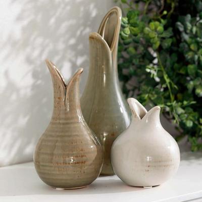 Laurel Accent Vases Multi Cool Set of Three, Set o...