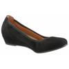 Pumps GABOR "KRETA", Damen, Gr. 37, schwarz, Ziegenveloursleder, unifarben, klassisch, Schuhe, Keilabsatz, Halbschuh, Schlupfschuh, in bequemer Weite G (= weit)