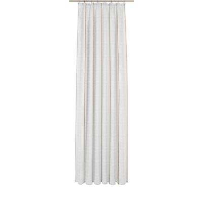 Gardine WIRTH "Chloé", braun (braun, weiß), B:700cm H:125cm, Polyester, Gardinen, Fertig-Store mit FB 1:3 nach Maß Image