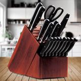 Color of the face home Cooks Standard 25 Slot X-Large Acacia Knife Block Holder Without Knifes, Countertop Butcher Block Kitchen Knife Stand | Wayfair