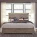 Loon Peak® Jadalyn Panel Standard Bed Wood & /Upholstered/Linen in Brown | 64 H x 64 W x 89 D in | Wayfair 43F2F96D4CE745569F0522EC20138A8D