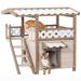 Tucker Murphy Pet™ Alfonsino White Wood Dog House Wood House in Brown/White | 29.2 H x 22.5 W x 30.7 D in | Wayfair