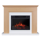 Focal Point Fires Malmesbury LED Electric Fire Suite - Oak