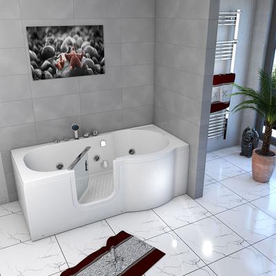 Seniorenwanne mit Tür Whirlpool S12-EH-WP-L Badewanne 170x85cm