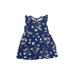 Carter's Dress - A-Line: Blue Floral Skirts & Dresses - Size 12 Month