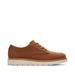 TOMS Men's Brown Leather Navi Travel Lite Oxford Sneaker Shoes, Size 10.5