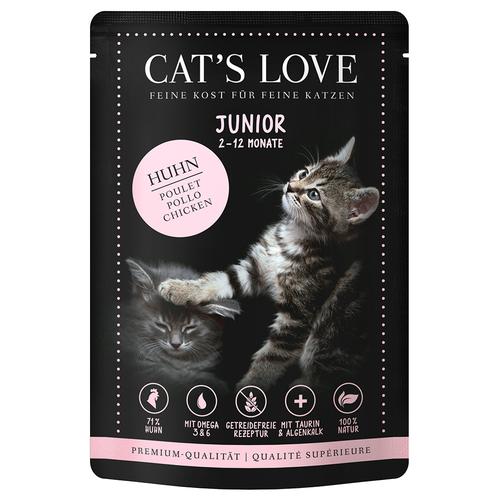 24x 85g Junior Huhn Cat's Love Katzenfutter nass