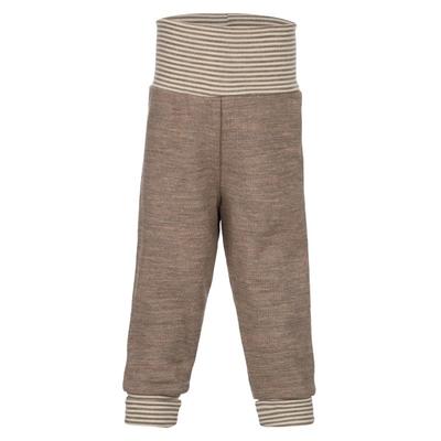 Engel - Baby-Hose Lang mit Nabelbund - Fleecehose Gr 86/92 braun