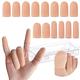 14 PCS Large Finger Cots, Gel Finger Caps Great for Trigger Finger, Hand Eczema, Finger Cracking, Finger Arthritis with Plastic Box