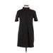 Zara Casual Dress - Sweater Dress: Black Marled Dresses - Women's Size Medium