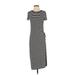 Gap Casual Dress - Midi: Black Stripes Dresses - Women's Size X-Small