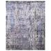 Blue/Gray 120 x 96 x 0.25 in Area Rug - Bokara Rug Co, Inc. Rectangle Hand-Knotted /Viscose Area Rug in Purple/Blue/Gray Viscose/ | Wayfair