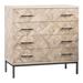Foundry Select Premont Reclaimed Elm & Iron 41-inch High 4-Drawer Bedroom Chest Wood in Brown | 41 H x 41 W x 20 D in | Wayfair