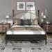 Furniture of America Low Profile Panel Bed Metal in Black | 56 H x 62.88 W x 84 D in | Wayfair IDF-7485WH-Q