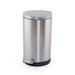 SimplyKleen Stainless Steel 7.9 Gallon Step on Trash Can Stainless Steel in Black/Gray | 22.25 H x 16 W x 12.75 D in | Wayfair 0897P3734A30