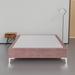 Spinal Solution 15" Premium Velvet Material Wood Box Spring/Bed Frame, Durable, Stylish, Multi Color Wood in Pink | 15 H x 60 W x 80 D in | Wayfair