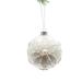 The Holiday Aisle® Fernado 3D Snowflake Ball Ornament Glass in White | 4.5 H x 4 W x 4 D in | Wayfair 7BC6F1FEE18E4DBC847019E4425387CF