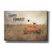 August Grove® Ameyah Happy Harvest On Canvas by Lori Deiter Textual Art Canvas, Solid Wood | 18 H x 26 W x 0.75 D in | Wayfair