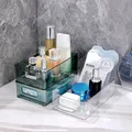 Bac de rangement pour cosmétiques de table multifonctionnel organisateur de maquillage transparent