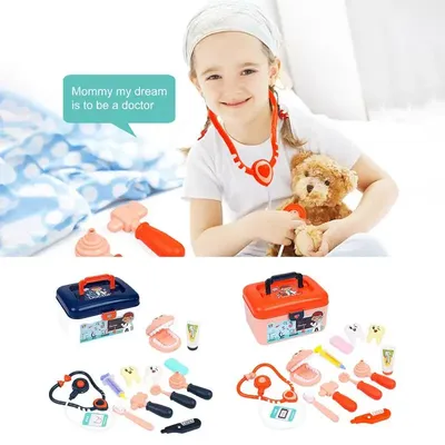 Kit de dentiste pour enfants modèle de jouet médical de simulation réglage des habitudes