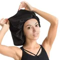 Bonnet de douche étanche avec bande élastique couvre-cheveux accessoires pour la cuisine et la