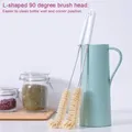 Brosse à angle droit pour livres longue poignée tasse à eau bouilloire grande bouteille