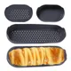 Poêle à pain en silicone pour hot-dog poêles à baguette françaises perforées jxMould français