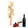 Plateau de service à vin en bois support à vin rustique support de dégustation verres à vin