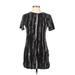 Love Chesley Casual Dress: Black Acid Wash Print Dresses - Women's Size Large